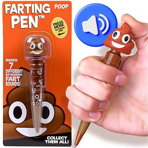 Farting Poop Pen with Multiple Funny Sounds - Perfect...