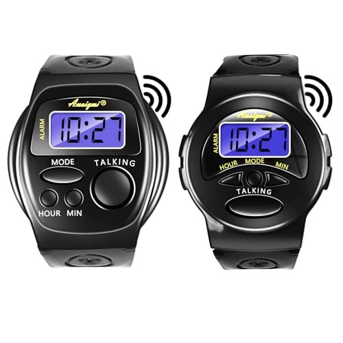 Awaiymi 2 Pack Talking Watch English Talking Watches for...