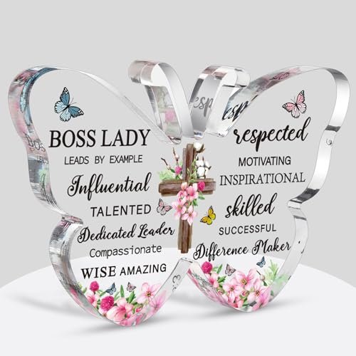 Barydat Acrylic Boss Lady Gifts for Women Inspirational...