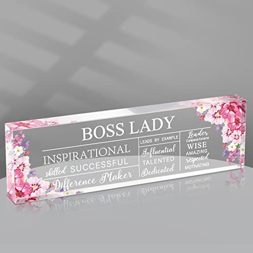 Pinkunn Boss Lady Gifts for Women Inspirational Quotes...