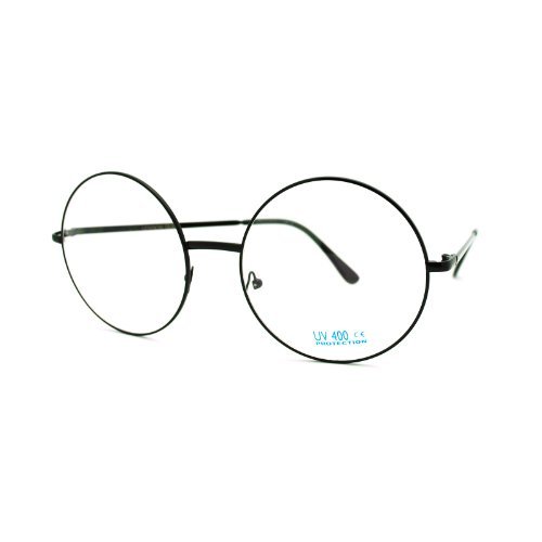 PASTL Super Oversized Round Circle Frame Clear Lens Glasses...