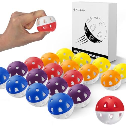 Full Choice Practice Golf Balls (20 Pack), Limited-Flight...
