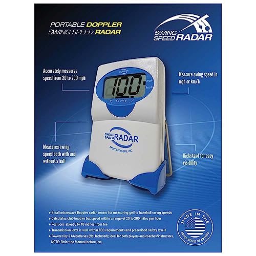 Swing Speed Radar - Achieve Longer Drives - Delivers...