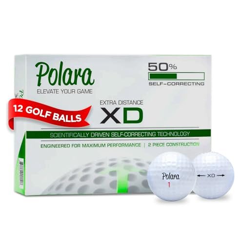 Polara Golf Self-Correcting Golf Balls – Soft Feel,...