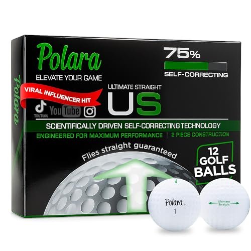 Polara Golf Self-Correcting Golf Balls – Soft Feel,...