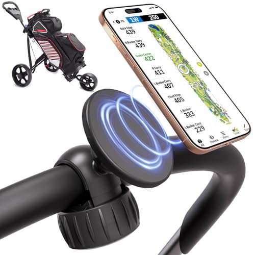 Magnetic Golf Push Cart Phone Holder MagSafe Hands-Free...