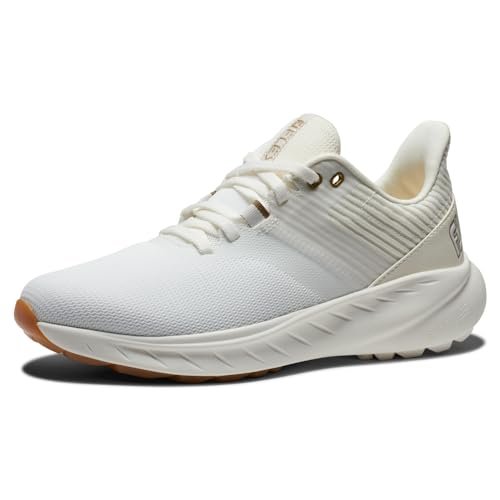 FootJoy Men's FJ Flex Golf Shoe, Beige, 10