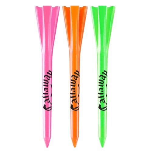 Performance 2.75’’ Plastic Golf Tees, Neon Mix, 30 Pack