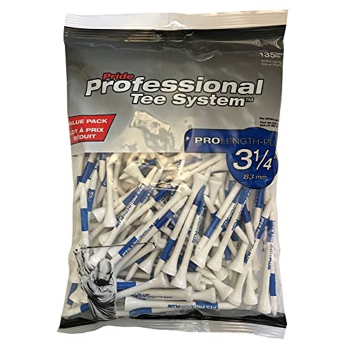 PrideSports PTS Wood Golf Tees | 135 Count, 3-1/4 Inch...