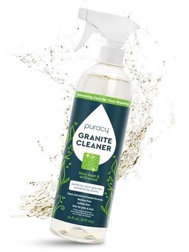 Puracy Natural Granite Countertop Cleaner - Plant-Powered -...
