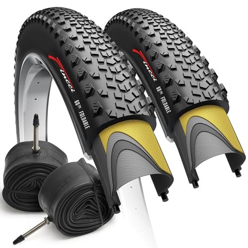 Fincci 700x40c Gravel Bike Tires, 42-622, Foldable, 1mm...