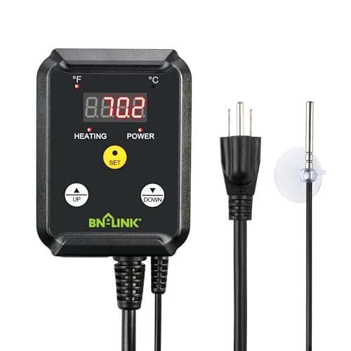 BN-LINK Digital Heat Mat Thermostat Controller for Seed...