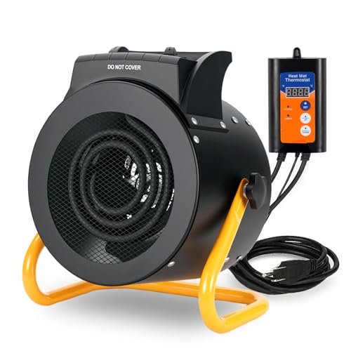 Noarixa Greenhouse Heater with Digital Thermostat,...