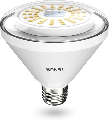 SANSI 200W Equivalent LED Grow Light Bulb, BR30 24W Full...