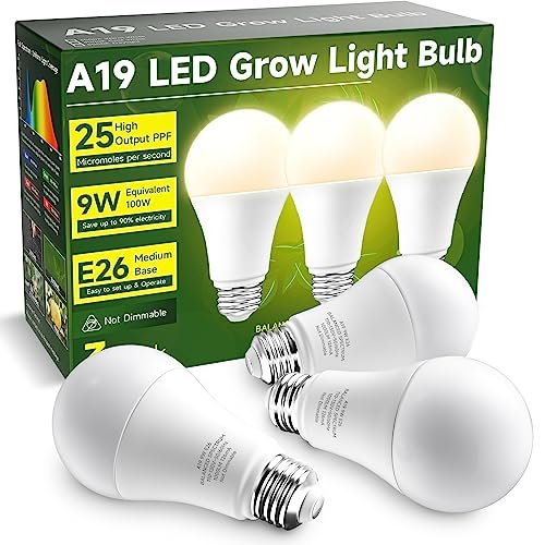 UNILAMPRO Grow Light Bulbs, A19 Grow Light Bulb, Full...