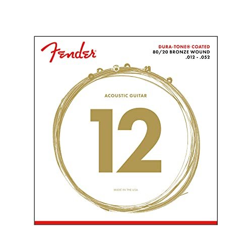 Fender Dura-Tone Coated 80/20 Bronze Acoustic Guitar...