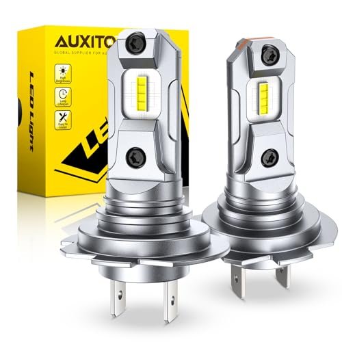 AUXITO H7 LED Bulb, 500% Brighter Ultra-Bright 6500K White,...