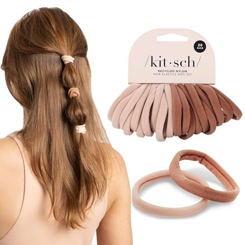 Kitsch Hair Ties No Damage - Strong, Stretchy & Snag-Free...