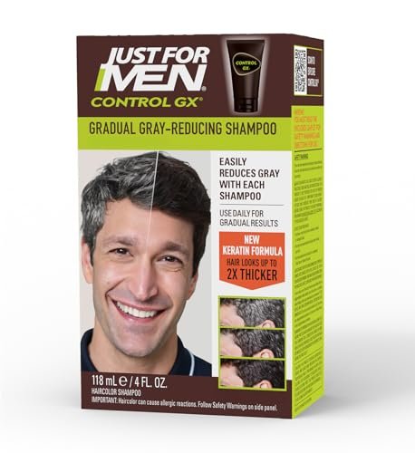 Just for Men Control GX Grey Reducing Shampoo, Gradual...