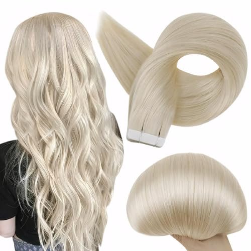 Full Shine Fashion Tape Hair Extensions Real Human Hair...