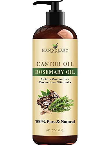 Handcraft Blends Castor Oil with Rosemary Oil - 8 Fl...