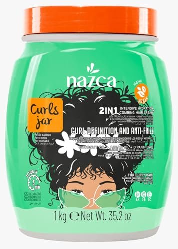 NAZCA More Curls Jar 2-in-1 Hair Cream & Cream To...