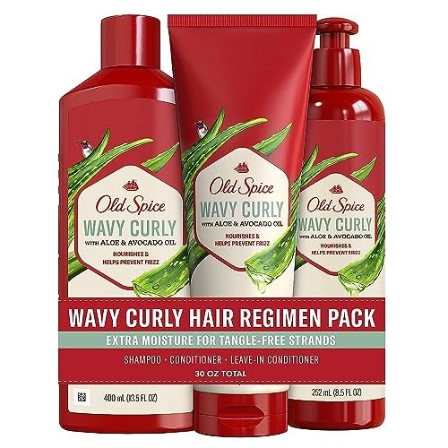 Old Spice Shampoo, Conditioner and Leave-in Conditioner Set...