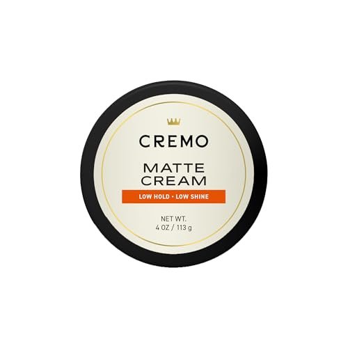 Cremo Hair Styling Matte Cream, Premium Barber Grade, Light...