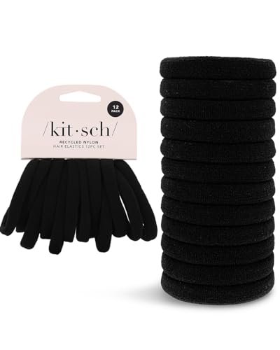 Kitsch Nylon Hair Ties No Damage - Stretchable Elastics...