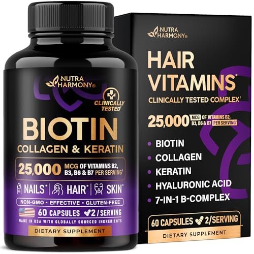 Biotin | Collagen | Keratin - Clinically Tested Supplement...