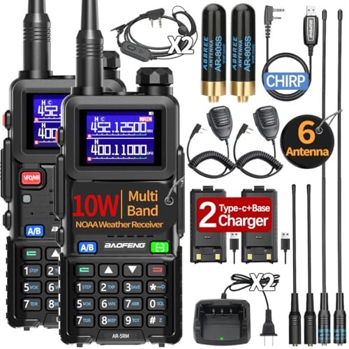 Baofeng Radio Ham Radio Long Range AR-5RM 10W Handheld...