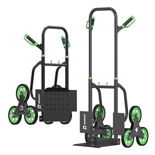 Teprovo Stair Climbing Hand Truck 440lb，Heavy Duty Dolly...