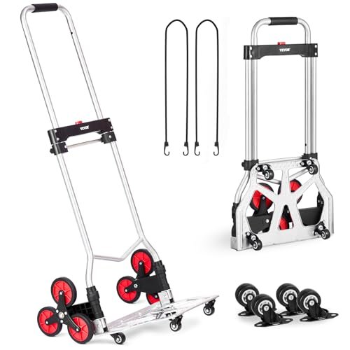 VEVOR Stair Climbing Cart, 260 lbs Capacity Stair Climber...
