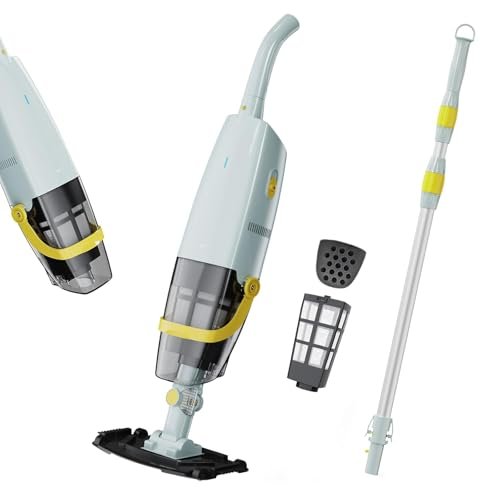 Cordless Handheld Pool Vacuum, Rechargeable Pool Cleaner...