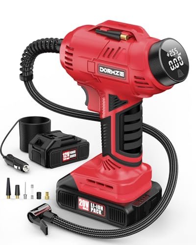 Tire Inflator Portable Air Compressor, 150 PSI Handheld Air...