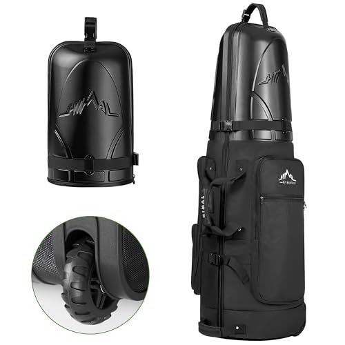 UNIHIMAL Golf Travel Bag with Hard Case Top, 1680D Heavy...