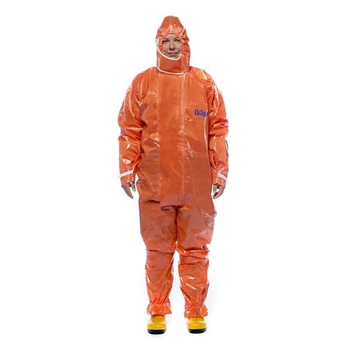 Dräger SPC 4400 CLF Hazmat Suit – Hooded Chemical...