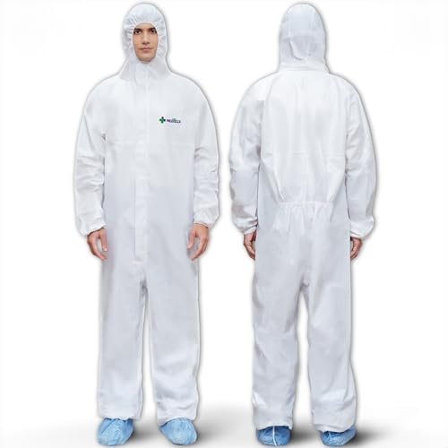 Medtecs Hazmat Suits - 6 Sizes Options - Disposable...
