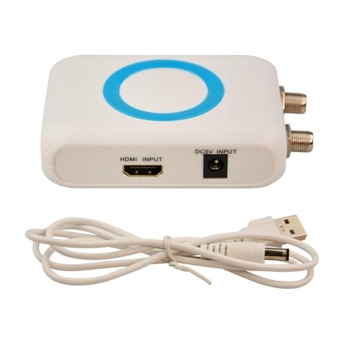 HDM66 HD Modulator, HDMI RF Modulator Support PAL/NTSC...