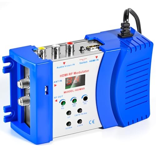 HDMI to RF Modulator, VHF UHF AV to RF Coaxial...