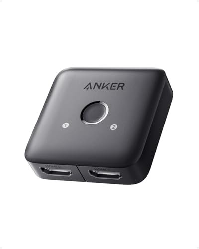 Anker HDMI Switch, 4K@60Hz HDMI Switcher, 2 in 1 Out...