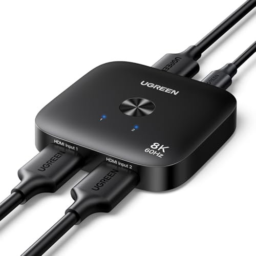 UGREEN HDMI 2.1 Switch 2 in 1 Out 8K@60Hz Ultra...