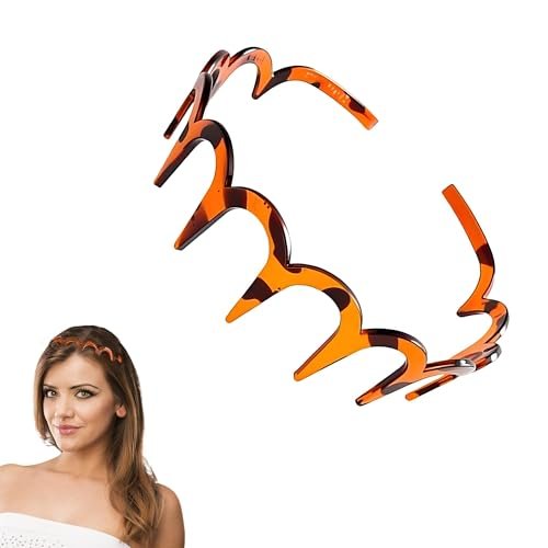 New U-Shaped Fashion Tooth Hair Comb Headband, Double-Sided...