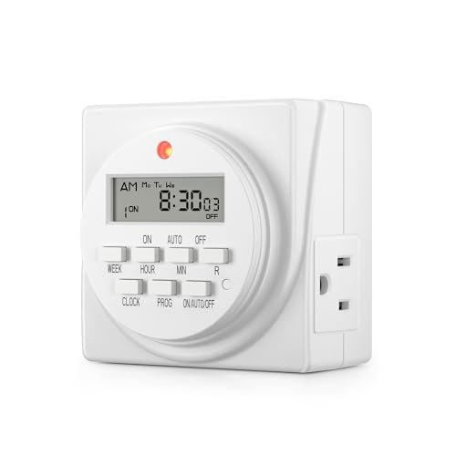 BN-LINK 7 Day Heavy Duty Digital Programmable Timer, 120V,...