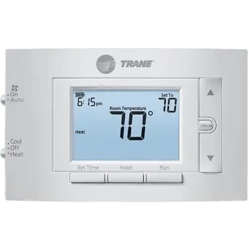 Trane XR202, 7-Day Programmable 1 Heat/1 Cool Push Button...