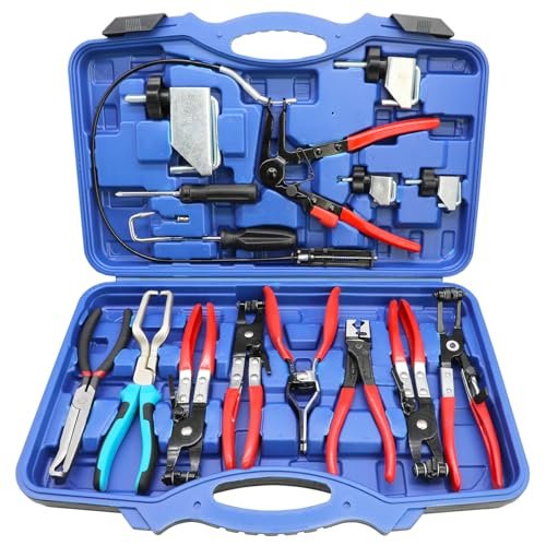 DPTOOL Hose Clamp Pliers Set 15pcs Hose Clamp Removal and...