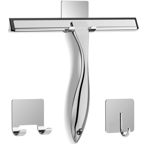 All-Purpose Stainless Steel Shower Squeegee for Shower...
