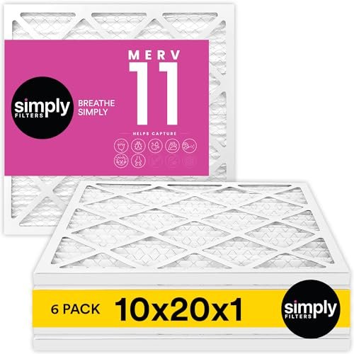 Simply 10x20x1 Air Filter, Merv 11, MPR 1000, 6 Pack,...