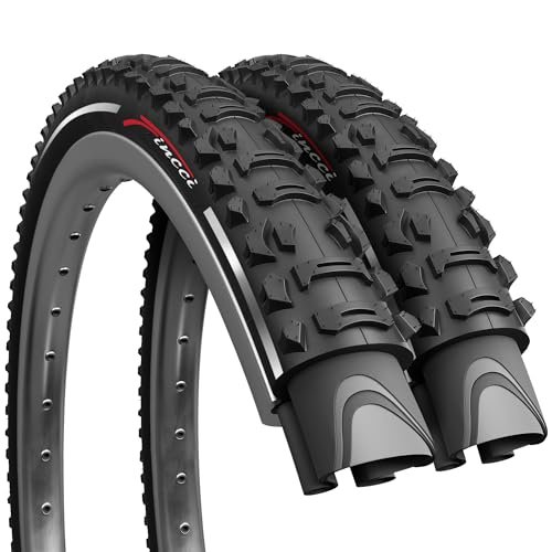 Fincci Pair 26x1.95 Bike Tire - Foldable 26 inch Bike...