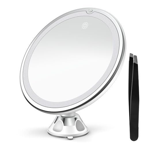 tubbede 30X Magnifying Makeup Mirror with 3 Level LED...